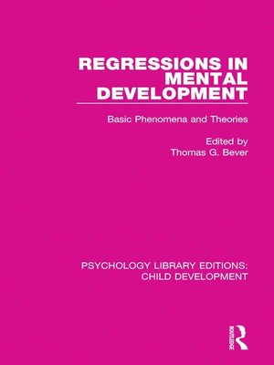 cover image of Regressions in Mental Development
